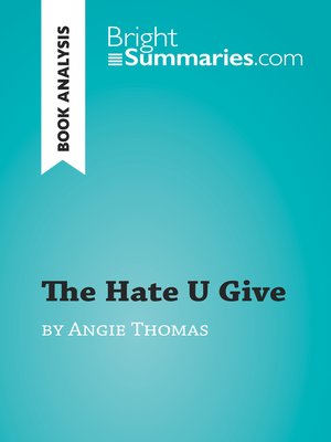 cover image of The Hate U Give by Angie Thomas (Book Analysis)